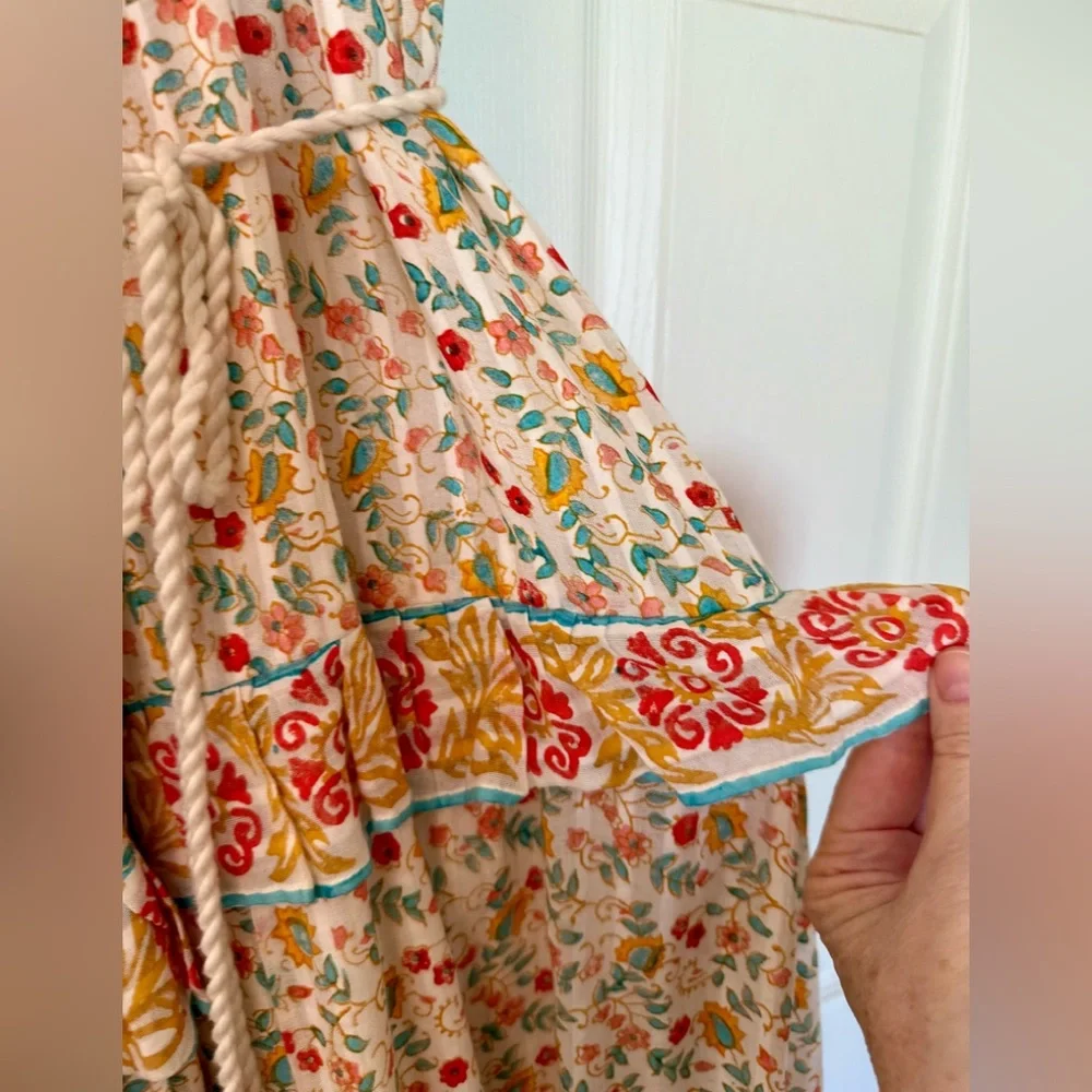 CLEOBELLA Kyra Boho Maxi dress with tiered ORGANIC handblocked cotton - Picture 6 of 12